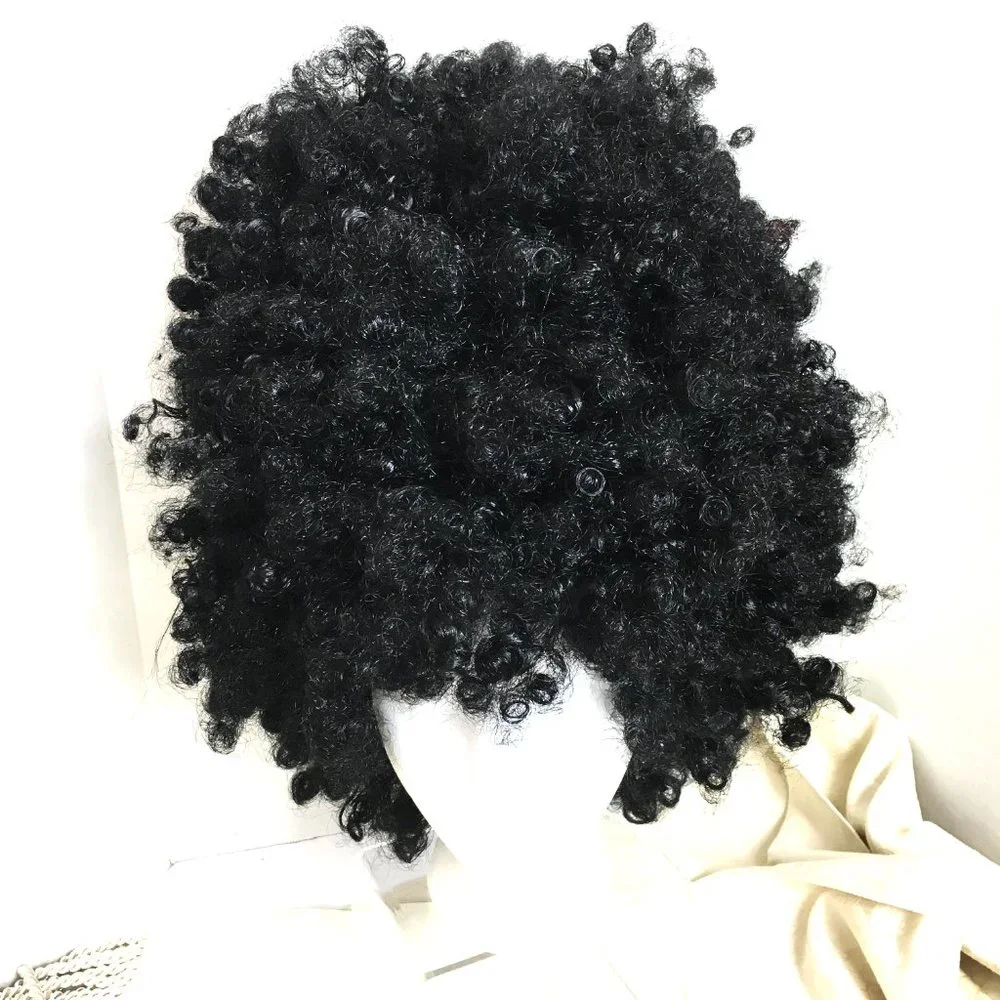 70's Afro Super Wig Costume Culture Franco Black NWT